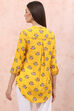 Yellow LIVA Floral Top image number 4