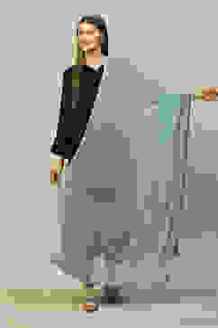 Grey Polyester Printed Dupatta image number 0