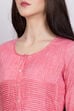 Pink Cotton Anarkali Kurta image number 1