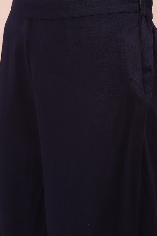 Buy Navy Blue Art Silk Straight Suit Set (3N) for INR2759.40 | Rangriti