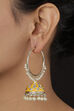 Yellow Metal Brass Earrings image number 0