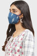 Blue Cotton Mask image number 1