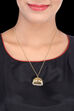 Golden Metal Brass Necklace image number 0