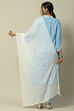 Indigo Blue Voile Solid Dupatta image number 2