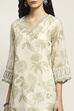 Green Polyester Straight Suit Set With Dupatta image number 1