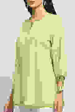 Lime Green Viscose Rayon Straight Kurti image number 1