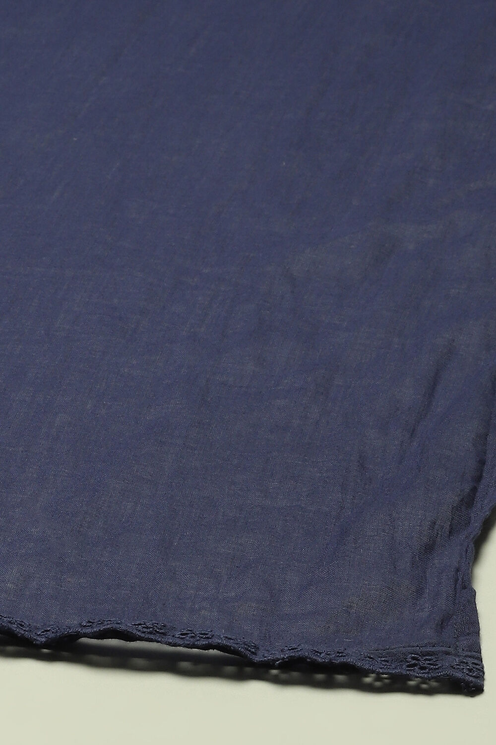 Indigo Blue Voile Solid Dupatta image number 1