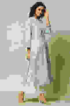 Green LIVA Straight Printed Kurta image number 4