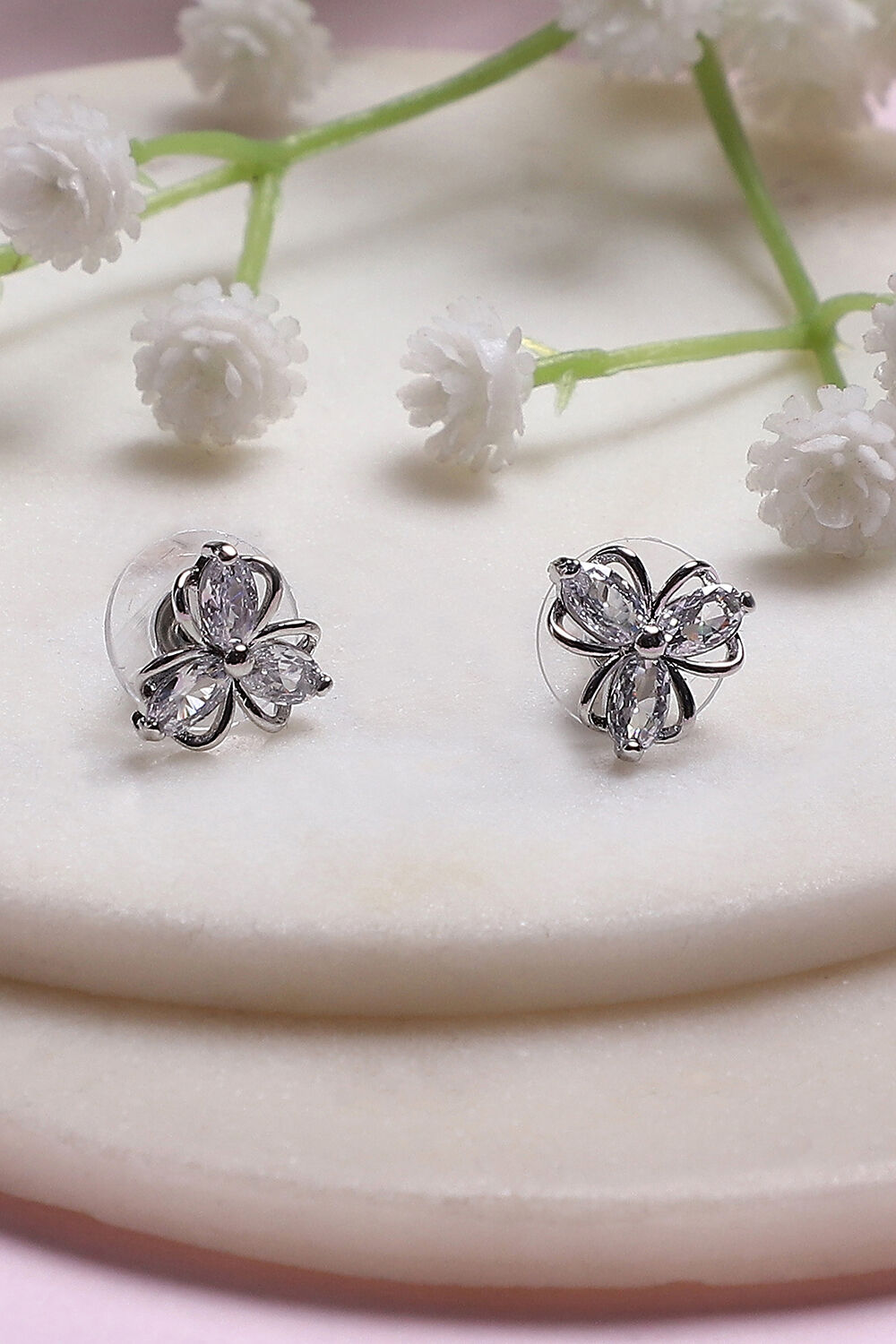 White Alloy Studs image number 0