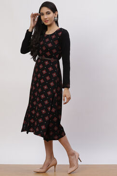 Black Acrylic Asymmetric Dress image number 2