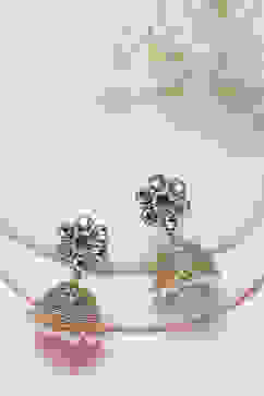 Red Brass Jhumka image number 0