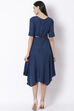 Indigo Viscose Dress image number 4