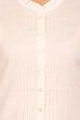 Off White Straight Cotton Kurta image number 4