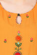 Yellow Straight Viscose Indie Top image number 5