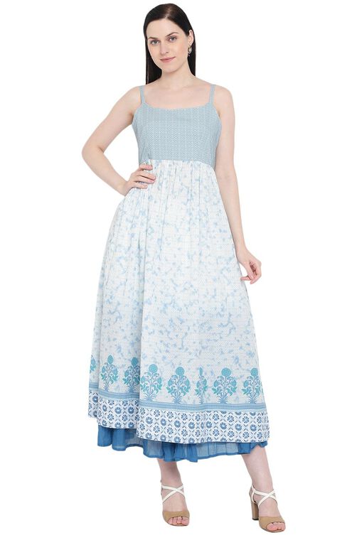 White Viscose Skirt image number 5
