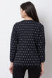 Black Cotton And Flex Straight Jacket image number 5