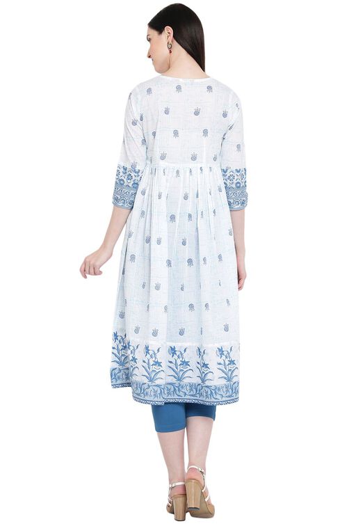 White Cambric Kurta image number 4