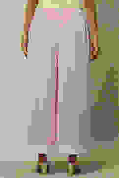 Mauve Poly Georgette Solid Straight Fit Palazzo image number 4