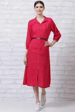 Fuchsia LIVA Straight Dress image number 0
