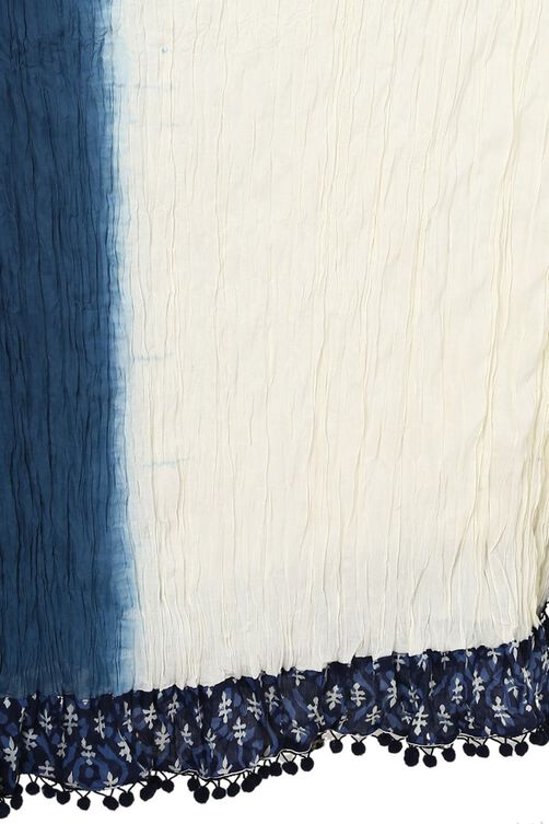 White Cotton Stole image number 3