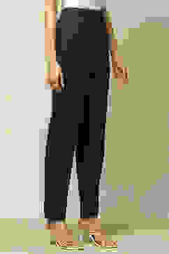 Navy Acrylic Regular Solid Legging image number 3