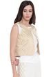 Beige Art Silk Front Open Reversible Jacket image number 3