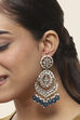 Dark Blue Oxidize Alloy Danglers image number 1