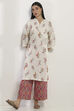 White Viscose Rayon Straight SET image number 7
