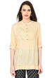 Beige Straight Modal Indie Top image number 0