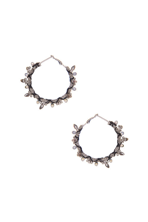Silver Metal Brass Earring image number 1