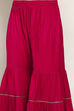 Red Viscose Straight SET image number 2