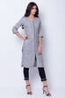 Pink Poly Cotton Straight Kurta image number 2