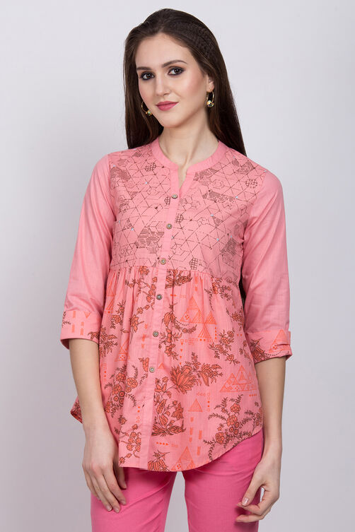 Peach Cotton Indie Top image number 2