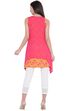 Pink Viscose A-Line Kurta image number 5
