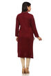 Maroon Straight Cotton Kurta image number 4