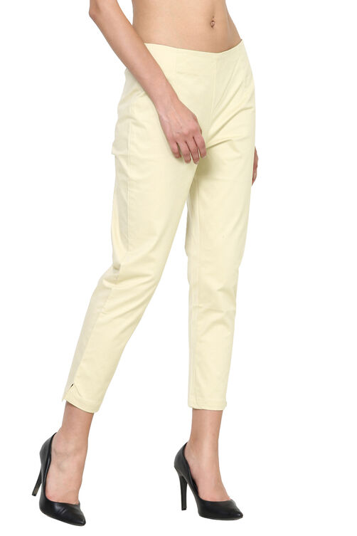 Light Pink Cotton Fusion Pants image number 3