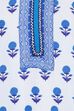 White Straight Cotton Kurta image number 1