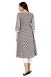 Grey Kalidar Cotton Kurta image number 5
