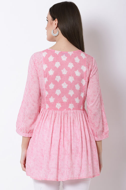 Pink Viscose Indie Top image number 5