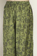 Green Floral Straight Suit Set image number 2