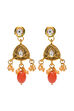 Gold Metal Brass Earring image number 1