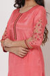 Peach Viscose Cotton Suit Set image number 2