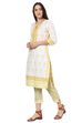 White Straight Cotton Kurta image number 2