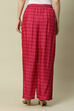 Purple LIVA Straight Printed Palazzo image number 4