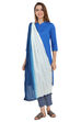 Off White And Indigo Cotton Dupatta image number 1