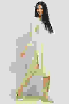 Off-White Printed Straight Kurta image number 4