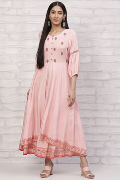 Pink LIVA Kalidar Dress image number 0