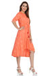 Indigo Asymmetric Viscose Dress image number 3