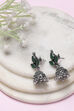Green Brass Jhumka image number 0