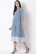 Indigo Cotton Kalidar Dress image number 2